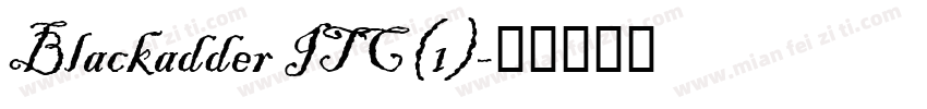 Blackadder ITC(1)字体转换